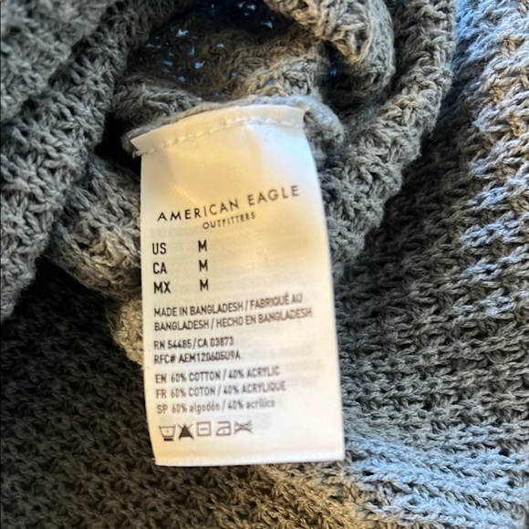 American Eagle Cozy Waffle Knit Sweater - Picture 3 of 3